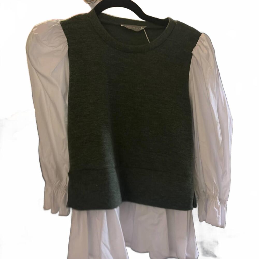 NEW PIXI + IVY women's miss b vest top in green